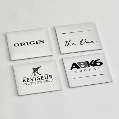 Custom Printed Metal Tags with Full-Color Graphics and Text