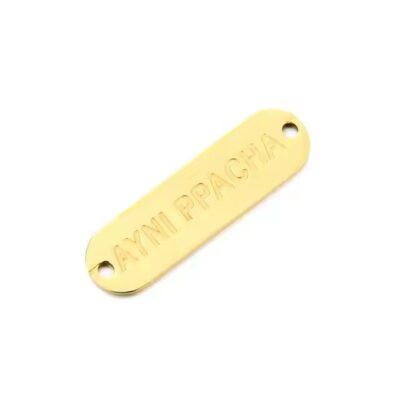 Stamped Metal Tags with Embossed Serial Numbers and Codes

