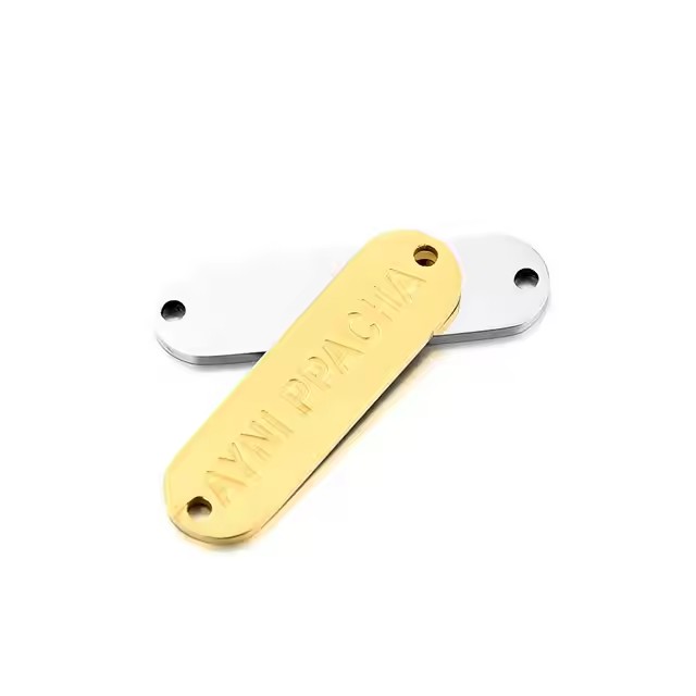 Stamped Metal Tags with Embossed Serial Numbers and Codes