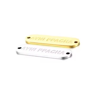 Stamped Metal Tags with Embossed Serial Numbers and Codes

