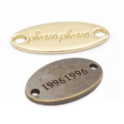 Engraved Metal Tags with Custom Text and Serial Numbers