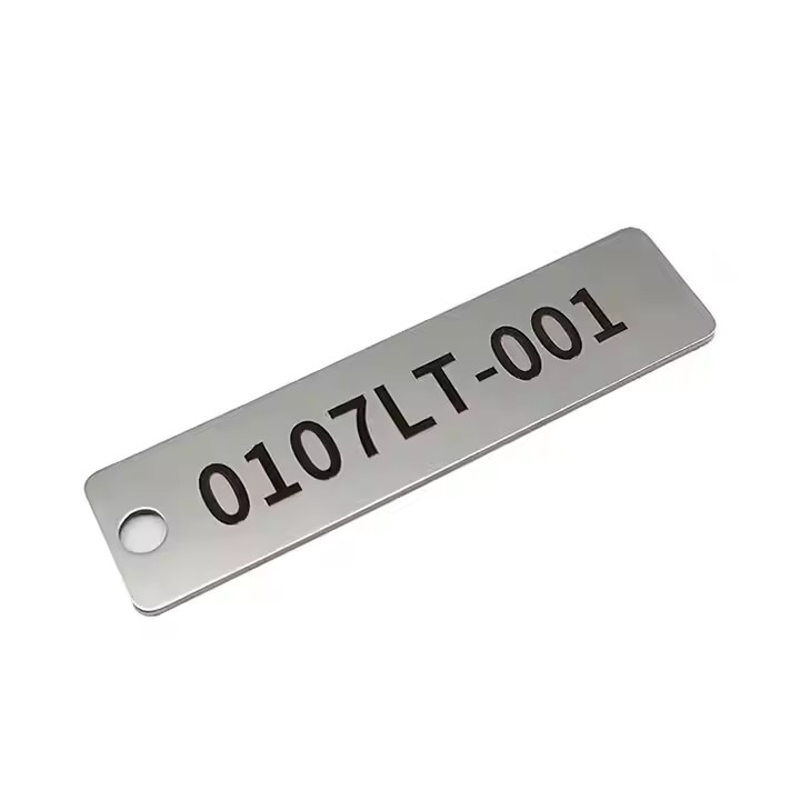Laser Engraved Metal Tags with Custom Logos and Serial Numbers