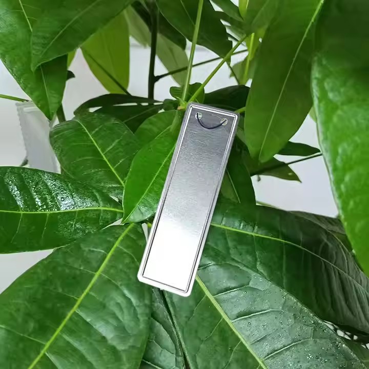 Custom Engraved Metal Plant Tags Attached to Trees and Shrubs