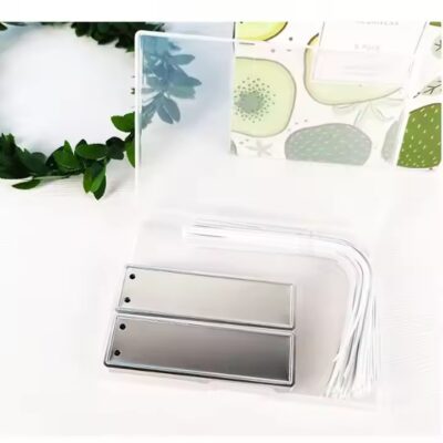 Custom Engraved Metal Plant Tags Attached to Trees and Shrubs