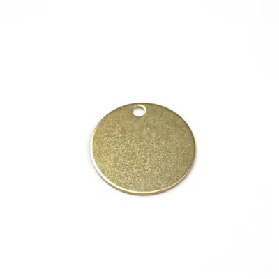 Engraved Metal Valve Tags with Chain Attachments for Industrial Piping