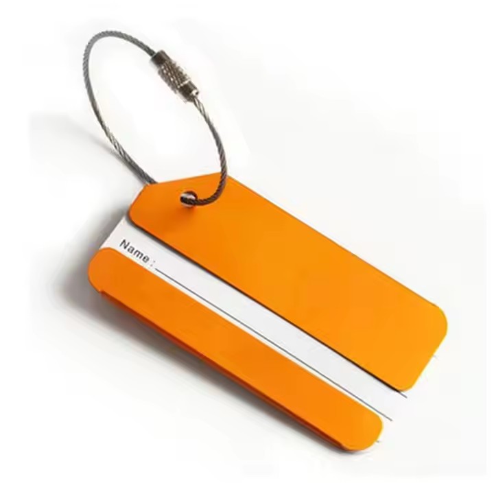 Custom Engraved Metal Luggage Tags with Name and Contact Information