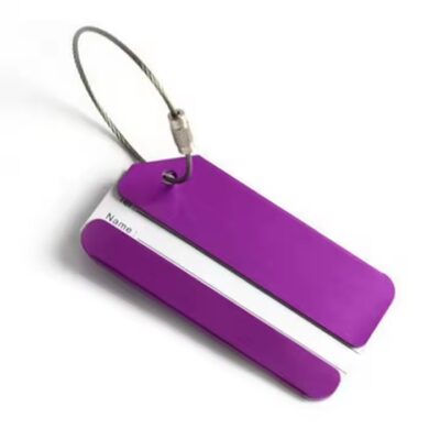 Custom Engraved Metal Luggage Tags with Name and Contact Information
