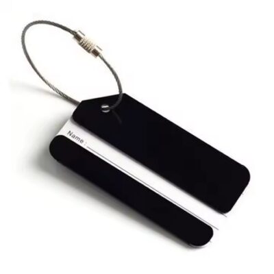 Custom Engraved Metal Luggage Tags with Name and Contact Information