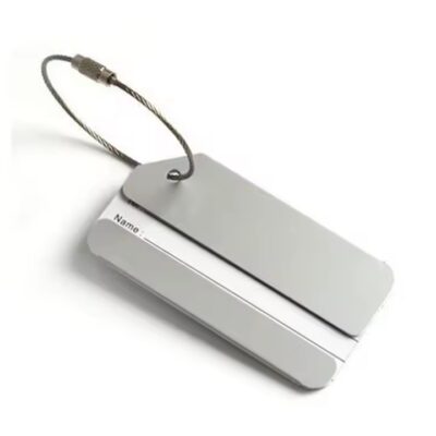 Custom Engraved Metal Luggage Tags with Name and Contact Information