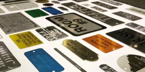 different material metal tags