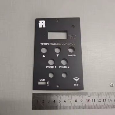 Embossed 3D Aluminum Electrical Panel Tag with Raised Text