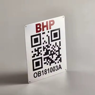 Low-Cost Laser Engraved Metal Barcode and QR Code Tags