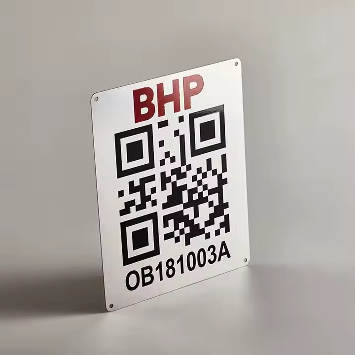 Low-Cost Laser Engraved Metal Barcode and QR Code Tags