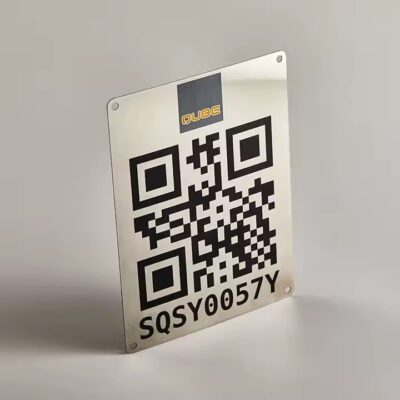 Low-Cost Laser Engraved Metal Barcode and QR Code Tags