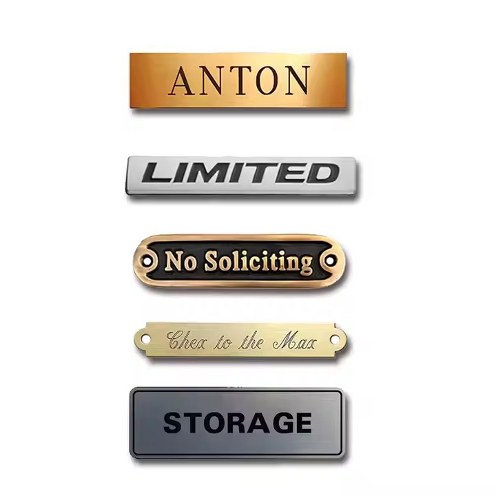 Custom Engraved Brass Copper Artistic Tags for Jewelry and Branding
