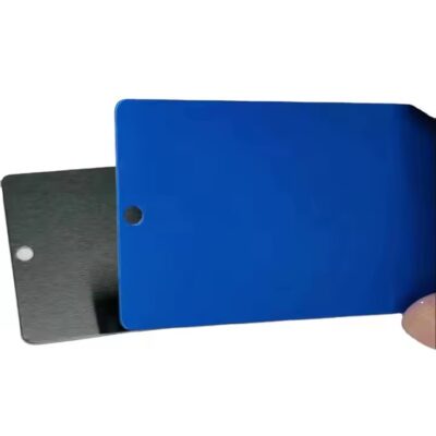 Blank anodized aluminum tag for engraving and industrial labeling
