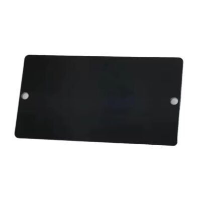 Blank anodized aluminum tag for engraving and industrial labeling
