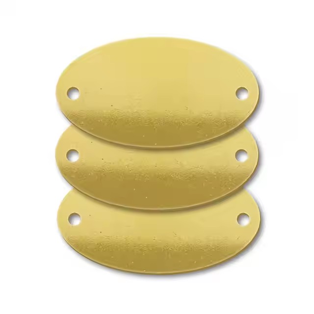 Wholesale custom blank brass and copper tags