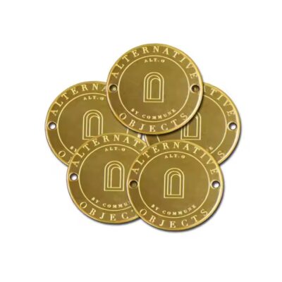Custom Round Etched Brass and Copper Tags for Engraving