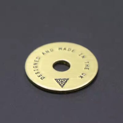 Custom Round Etched Brass and Copper Tags for Engraving
