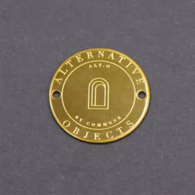 Custom Round Etched Brass and Copper Tags for Engraving