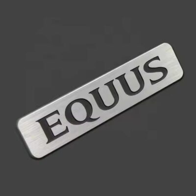 Custom Embossed Aluminum Logo Tags for Industrial Branding