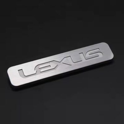 Custom Embossed Aluminum Logo Tags for Industrial Branding