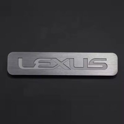 Custom Embossed Aluminum Logo Tags for Industrial Branding