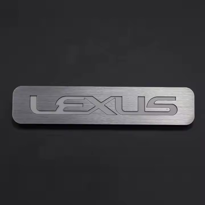 Custom Embossed Aluminum Logo Tags for Industrial Branding