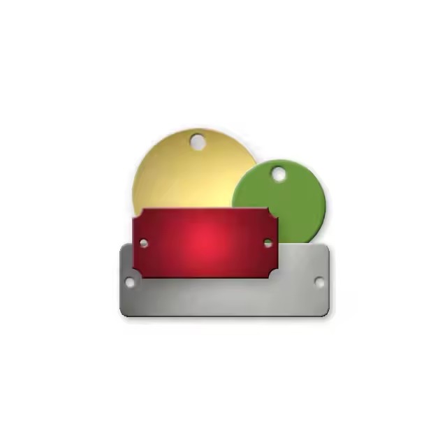 Blank Raw Metal Tags for Engraving, Labeling, and Industrial Use