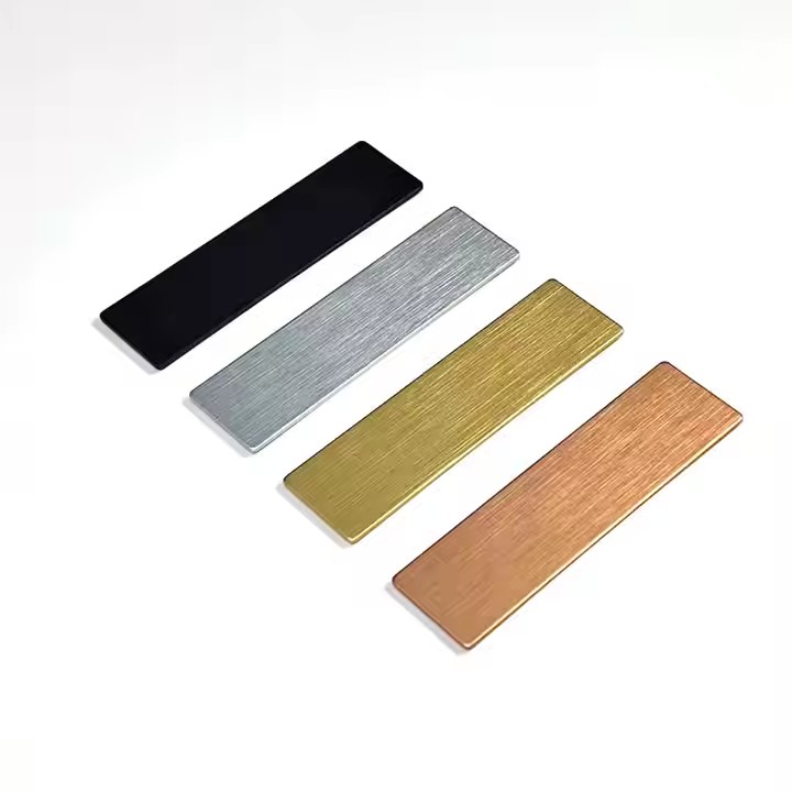 Custom Colored Blank Metal Name Tags for Personal Identification