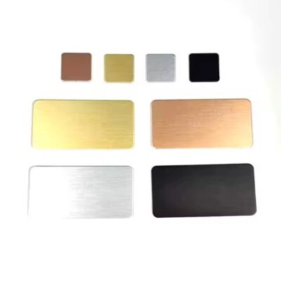 Custom Colored Blank Metal Name Tags for Personal Identification