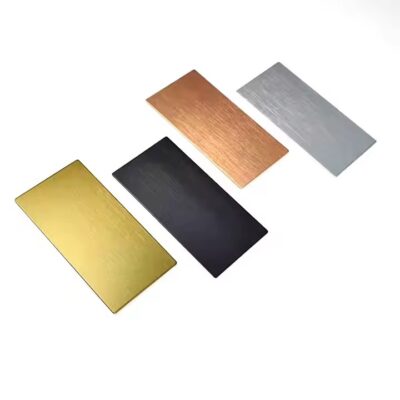 Custom Colored Blank Metal Name Tags for Personal Identification