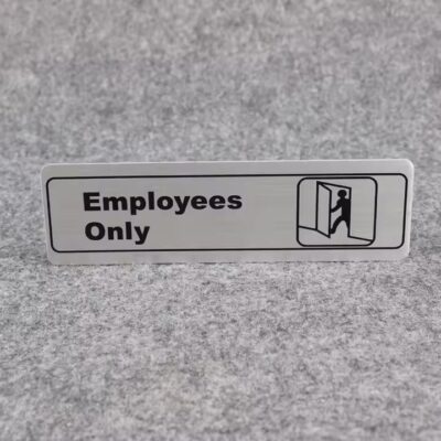 Industrial Self-Adhesive Aluminum Tag Stickers for Equipment Labeling