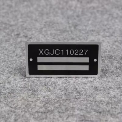 Industrial Self-Adhesive Aluminum Tag Stickers for Equipment Labeling