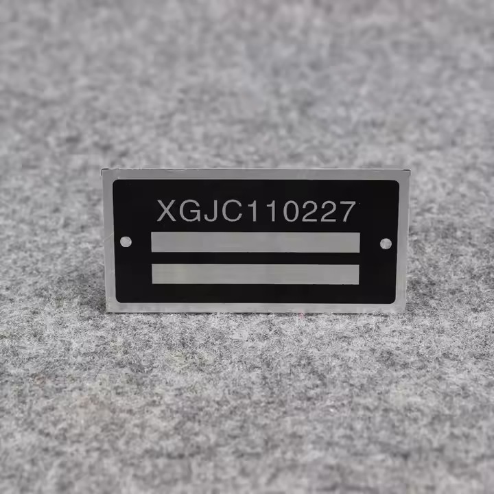 Industrial Self-Adhesive Aluminum Tag Stickers for Equipment Labeling