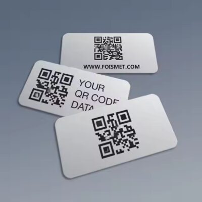 Laser Printed QR Code and Barcode Aluminum Tree Tag