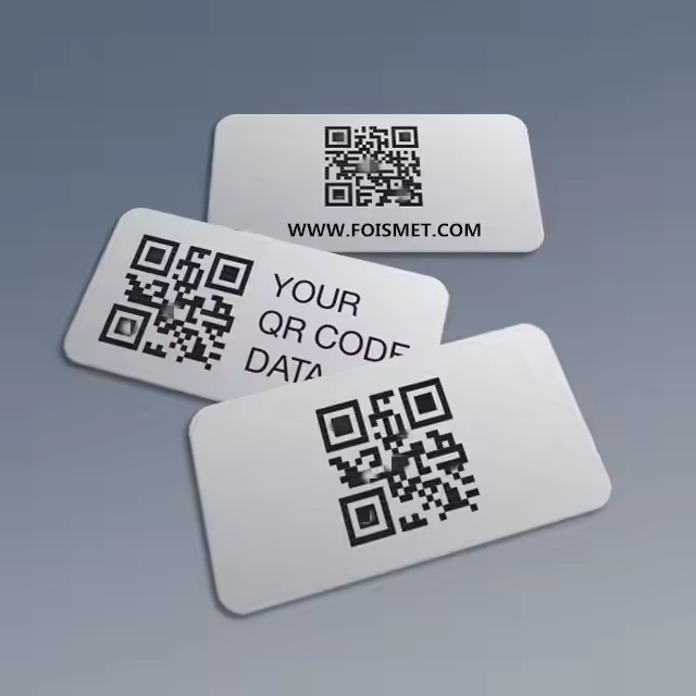 Laser Printed QR Code and Barcode Aluminum Tree Tag
