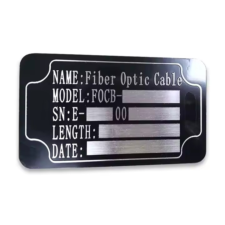 Industrial Embossed Metal Tags with Custom Raised Characters