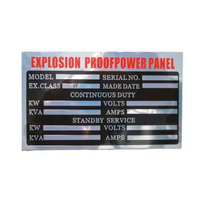Industrial Embossed Metal Tags with Custom Raised Characters