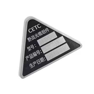 Industrial Embossed Metal Tags with Custom Raised Characters