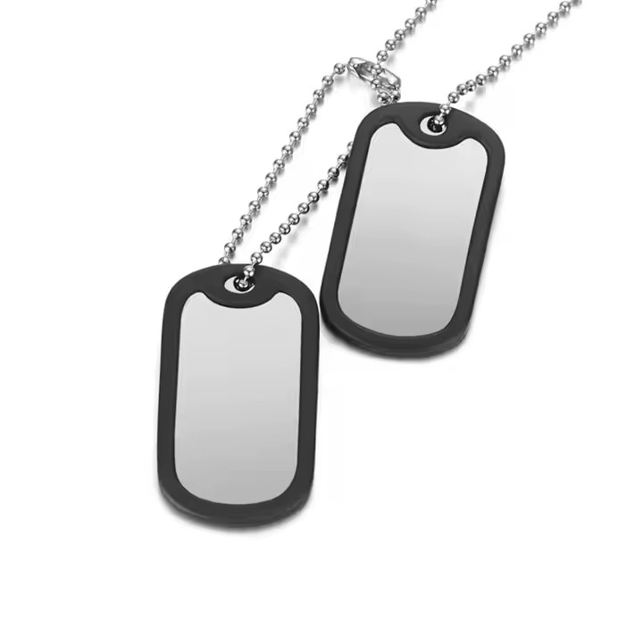 Personalized Metal Pendant Tags with Hole or Chain
