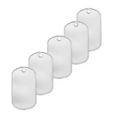 Personalized Metal Pendant Tags with Hole or Chain