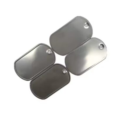 Necklace Metal Tags with Hole or Chain