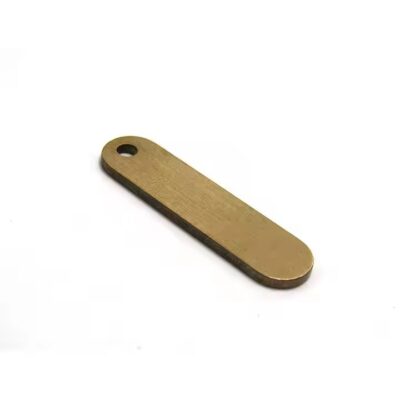 Solid Brass Blank ID Tags for Custom Engraving