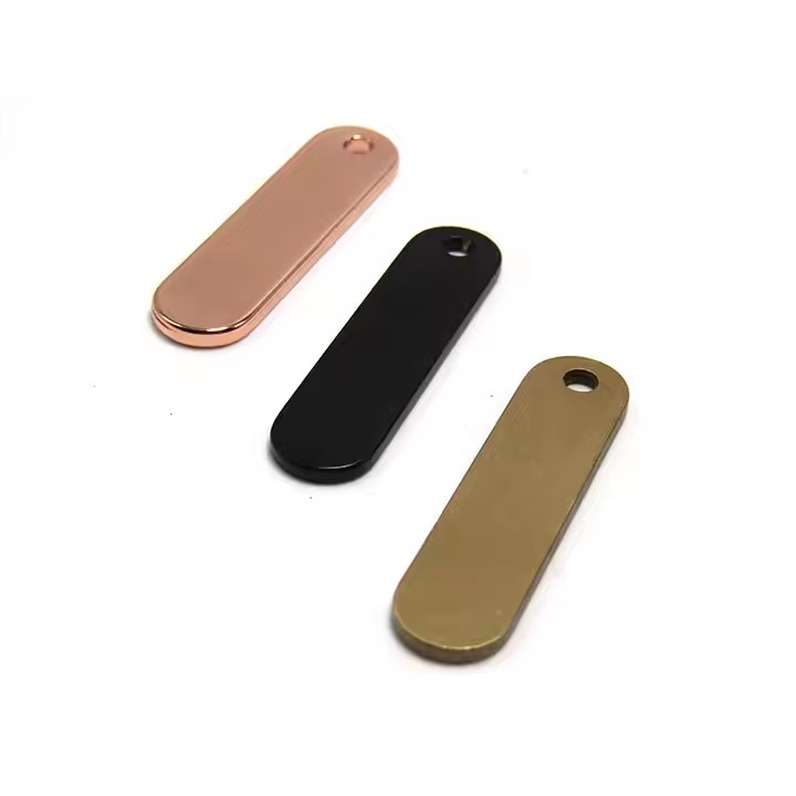 Solid Brass Blank ID Tags for Custom Engraving