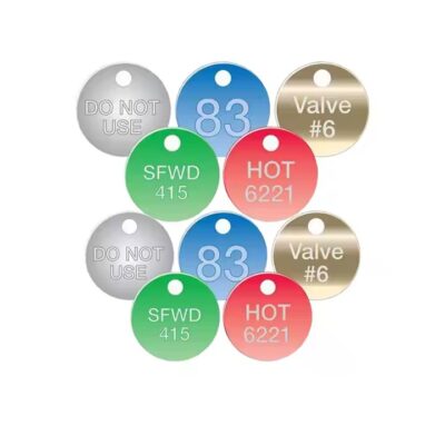 Round Stainless Steel Valve Tag