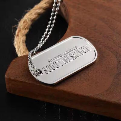 Stainless Steel Military Style Dog Tag with Engraving