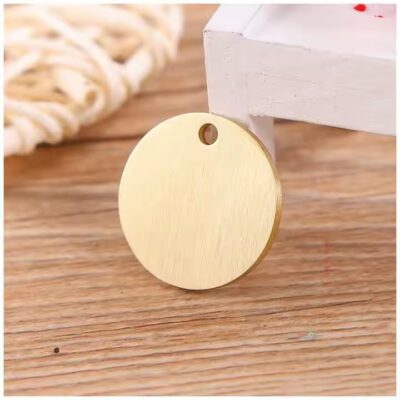 Laser Engraved Gold Brass and Copper Tags for Custom Use