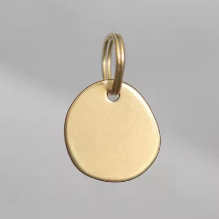 Luxury Hand Stamped Brass and Copper Pet ID Tags